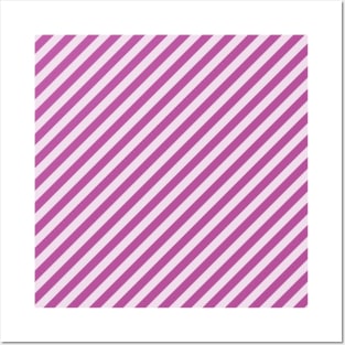 Purple Stripes Posters and Art